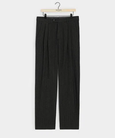 Todd Snyder Men's Italian Flannel Wythe Trouser In Charcoal, Size 38/32 In Black