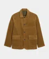 Todd Snyder Men's Italian Relaxed Corduroy Walking Jacket In Caramel In Caramel, Size Xxl In Brown