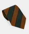 Todd Snyder Men's Italian Silk Stripe Tie In Gold, Size O/s In Brown