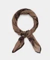 Todd Snyder Men's Italian Wool Floral Neckerchief In Taupe, Size O/s In Gray