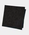 Todd Snyder Men's Italian Wool Paisley Neckerchief In Dark Teal, Size O/s In Black
