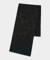 Todd Snyder Men's Italian Wool Paisley Scarf In Poseidon, Size O/s In Multi