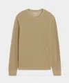 Todd Snyder Men's Lightweight Mini Waffle Tee In Baja Dunes, Size L In Brown