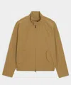 Todd Snyder Men's Lightweight Nylon Harrington Jacket In Dark Wheat, Size Xl In Brown