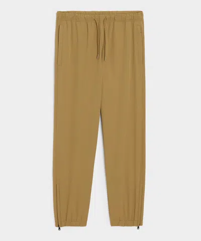 Todd Snyder Men's Lightweight Nylon Jogger In Dark Wheat, Size Xl In Green