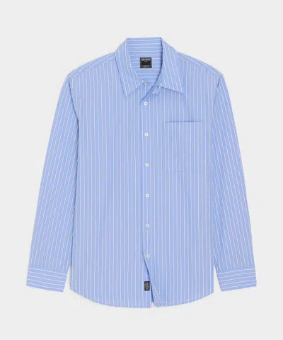 Todd Snyder Men's Poplin Big Shirt In Blue, Size Xxl