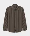 Todd Snyder Men's Poplin Big Shirt In Brown, Size Xl In Brown