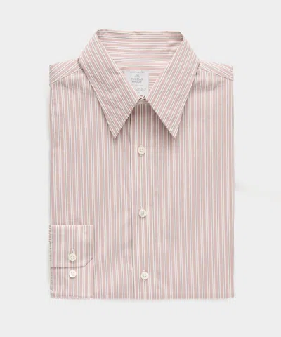 Todd Snyder Men's Poplin Long Point Collar Dress Shirt In Faded Brick, Size 18 In Pink