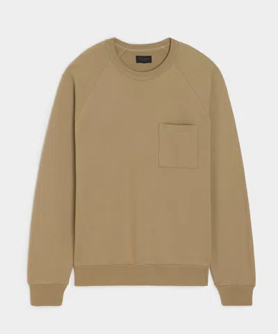 Todd Snyder Men's Portuguese Terry Pocket Sweatshirt In Dapper Tan, Size Xxl In Neutral