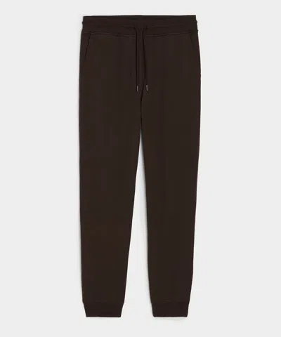 Todd Snyder Men's Portuguese Terry Sweatpant In Dark Mocha, Size Xxl In Brown