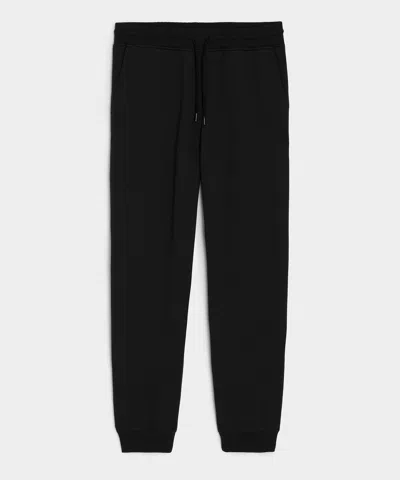 TODD SNYDER MEN'S PORTUGUESE TERRY SWEATPANT IN PITCH BLACK, SIZE XXL