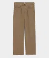 Todd Snyder Men's Relaxed 5-pocket Pleated Jean In Brown, Size 36/34 In Brown