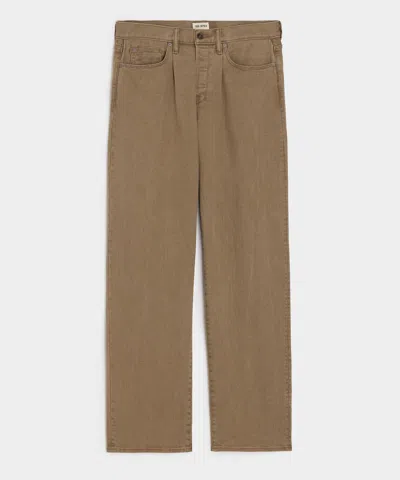 Todd Snyder Men's Relaxed 5-pocket Pleated Jean In Brown, Size 36/34