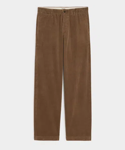Todd Snyder Men's Relaxed Wide Wale Corduroy Pant In Caramel, Size 38/32 In Brown