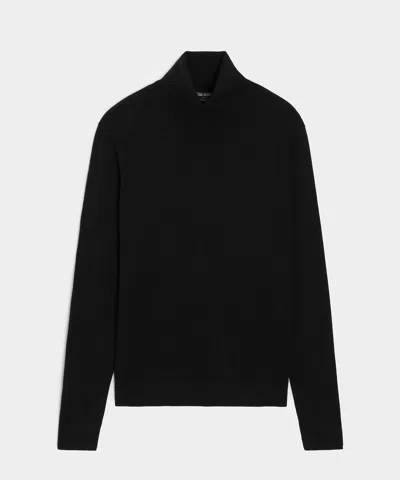 Todd Snyder Men's Silk-cashmere Turtleneck Sweater In Black, Size Xs