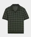 Todd Snyder Men's Silk-cotton Montauk Sweater Polo In Lichen, Size L In Green