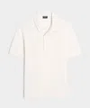 Todd Snyder Men's Silk-cotton Ribbed Sweater Polo In Bisque, Size Xxl In Neutral