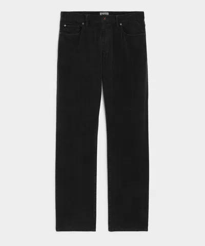 Todd Snyder Men's Straight 5-pocket Corduroy Pant In Black, Size 38/32