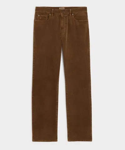 Todd Snyder Men's Straight 5-pocket Corduroy Pant In Dark Brown, Size 35/32