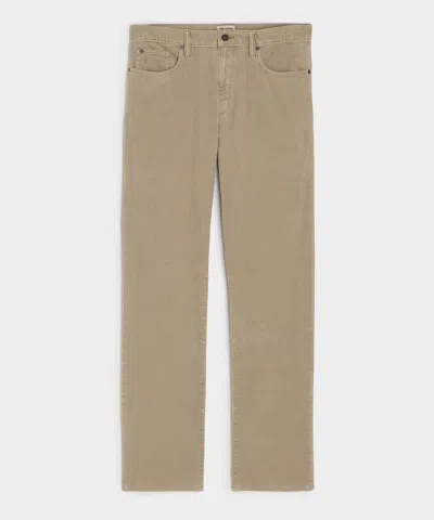 TODD SNYDER MEN'S STRAIGHT 5-POCKET CORDUROY PANT IN KHAKI, SIZE 36/34
