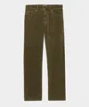 Todd Snyder Men's Straight 5-pocket Corduroy Pant In Olive Vine, Size 38/32 In Green