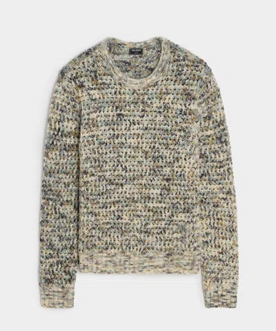 Todd Snyder Men's Wool Spacedye Crewneck Sweater In Alabaster, Size Xl In Multi
