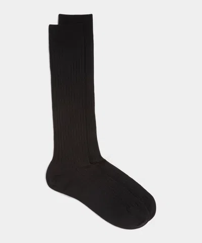 TODD SNYDER MERINO DRESS SOCK IN BLACK