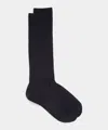 Todd Snyder Merino Dress Sock In Navy In Blue