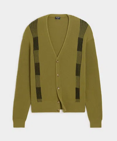 Todd Snyder Merino Finn Cardigan In Green Leaf
