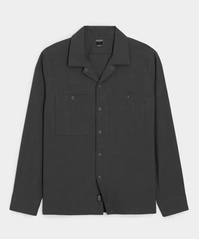 Todd Snyder Merino Mechanic Shirt In Charcoal In Gray