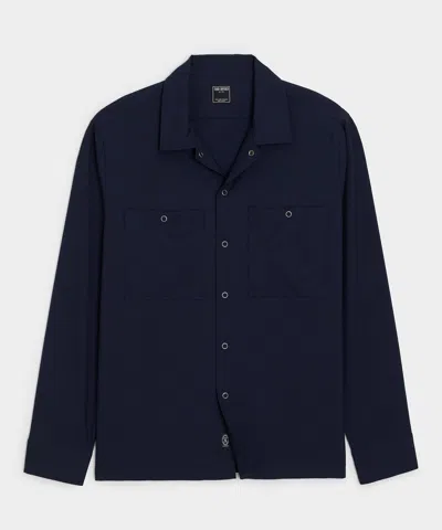 Todd Snyder Merino Mechanic Shirt In Navy In Blue