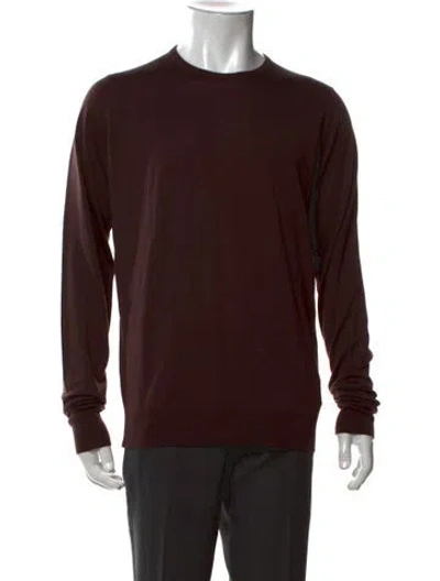 Pre-owned Todd Snyder Merino Wool Crew Neck Pullover W/ Tags In Brown
