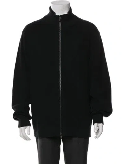 Pre-owned Todd Snyder Mock Neck Long Sleeve Cardigan In Black