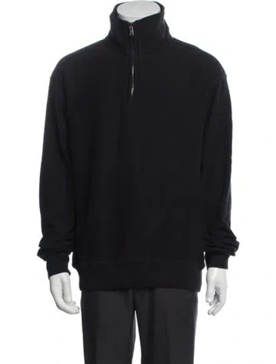 Pre-owned Todd Snyder Mock Neck Long Sleeve Sweatshirt In Black