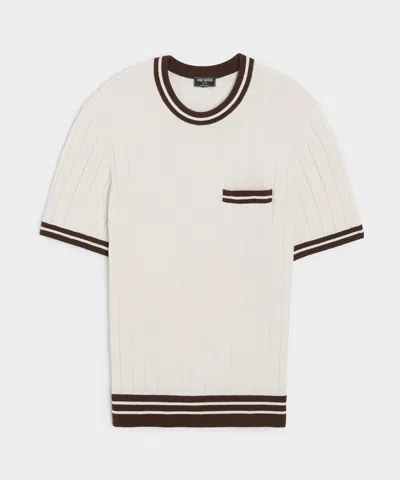 Todd Snyder Oakwood Sweater Tee In Bisque In White