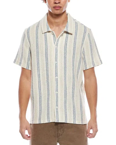 Todd Snyder Open-knit Polo Shirt In Neutral