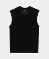 Todd Snyder Open Stitch Sweater Vest In Black