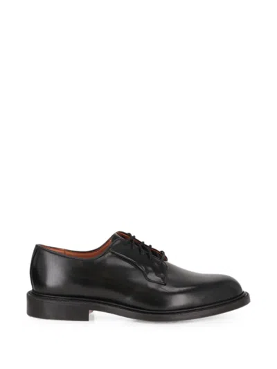 Todd Snyder Open-lacing Derby Shoes In Black