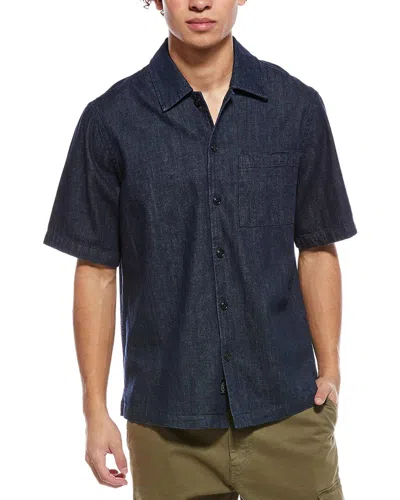 Todd Snyder Oversized Denim Camp Collar In Blue