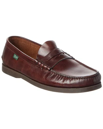 Todd Snyder Paraboot Leather Loafer In Brown