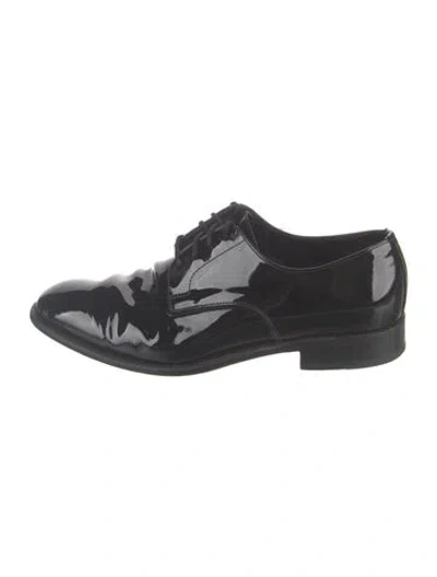 Pre-owned Todd Snyder Patent Leather Dress Loafers In Black