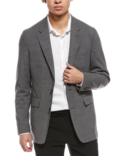 Todd Snyder Pinstripe Wool-blend Sutton Jacket In Gray