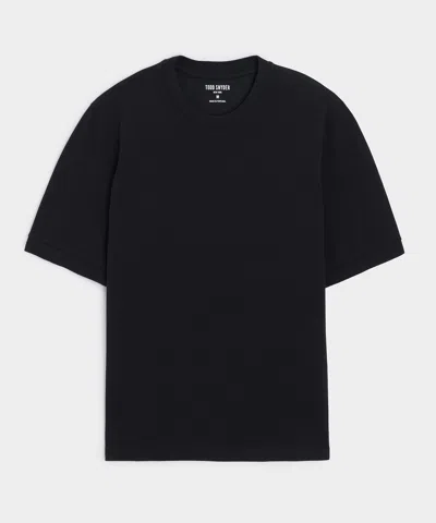 Todd Snyder Pique Tee In Black