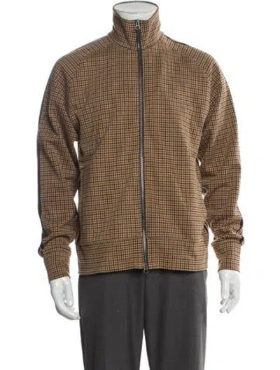 Pre-owned Todd Snyder Plaid Print Jacket In Brown