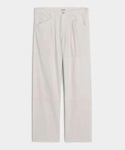 Todd Snyder Pleated Welder Pant In Stone In Gray