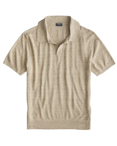 Todd Snyder Polo Sweater In Brown