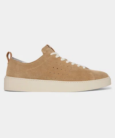 Todd Snyder Porto Suede Court Sneaker In Sand In Brown