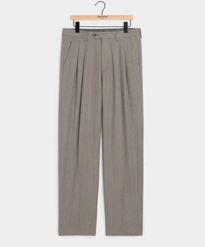 Todd Snyder Portugese Flannel Wythe Trouser In Pearl Grey In Gray