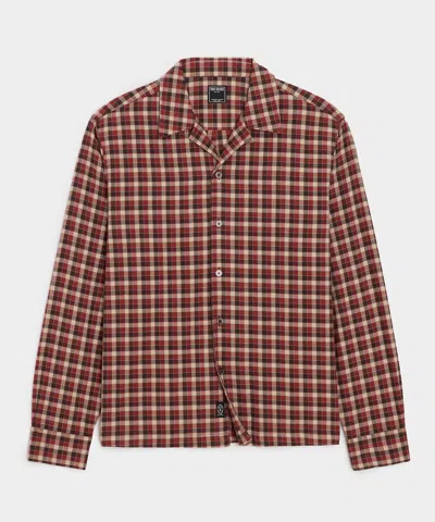 Todd Snyder Portuguese Flannel Shirt In Red