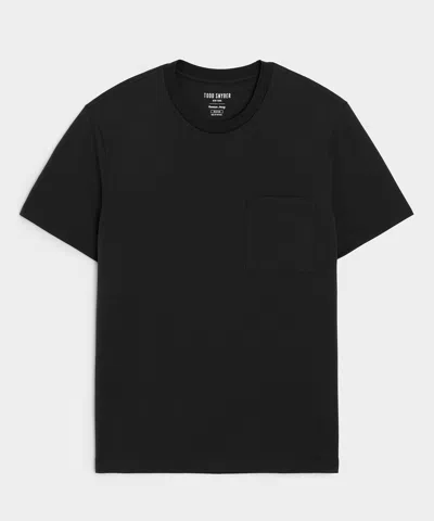 Todd Snyder Portuguese Premium Jersey Pocket Tee In Black
